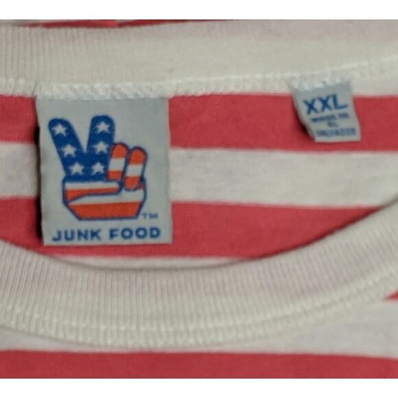 Junk Food Striped Graphic Tee - Size XXL - GUC - Picture 4 of 5